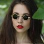 Gothic Steampunk Small Round Sunglasses Brand Design Vintage Retro Sun Glasses