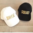 Baseball Caps Golden Print New Style Hats Women Wedding Preparewear White Black