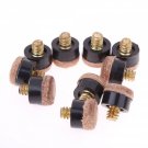10Pcs Screw On Cue Tips For Billiard Pool Cue Stick And Snooker Cue Replacement