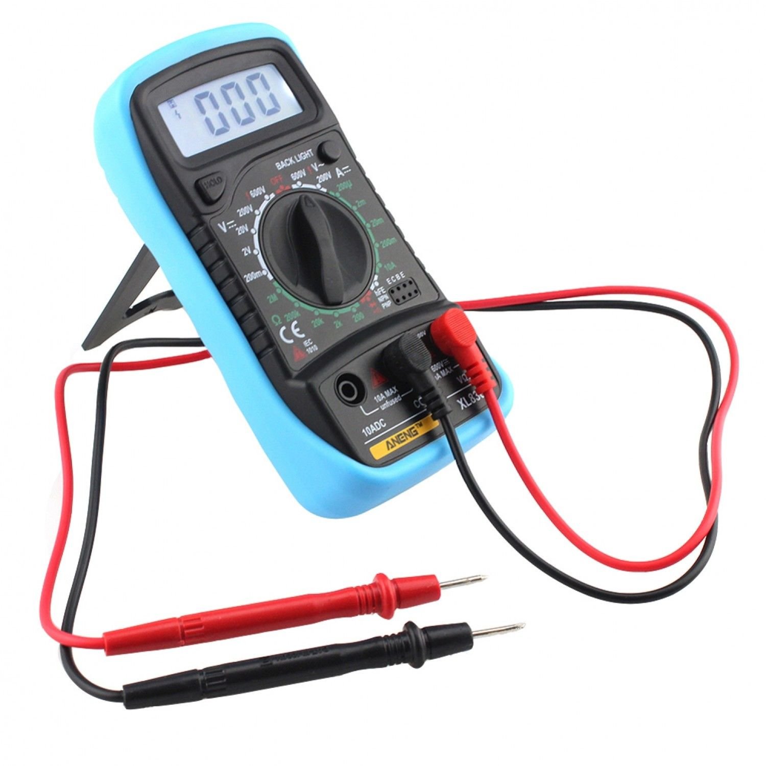 Digital Multimeter Voltmeter Ammeter Ac Dc Ohm Volt Tester Lcd Test Current