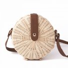 Women Straw Bag Bohemian Bali Rattan Beach Handbag Small Circle Lady Vintage