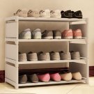 Simple 4 Layers Shoes Rack Thicken Steel Pipe Non-Woven Cloth Diy Shoes Storage