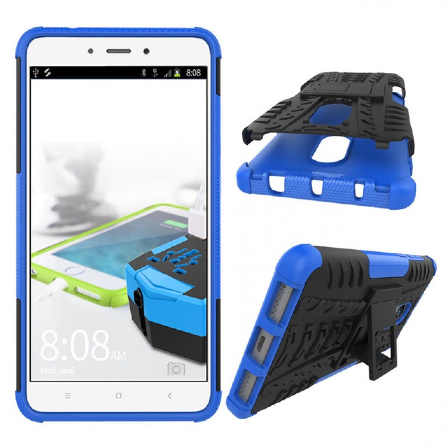 Case Xiaomi Redmi Note 4 Cover Shockproof Tpu +Pc Phone Stand Case For Xiaomi