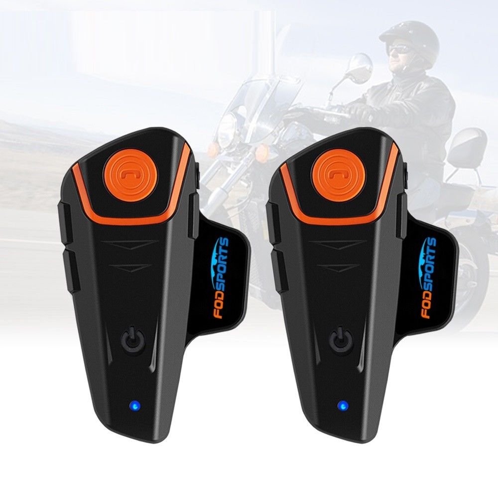 2 Pcs Bt-S2 Pro Motorcycle Helmet Intercom Motorbike Wireless Bluetooth Headset