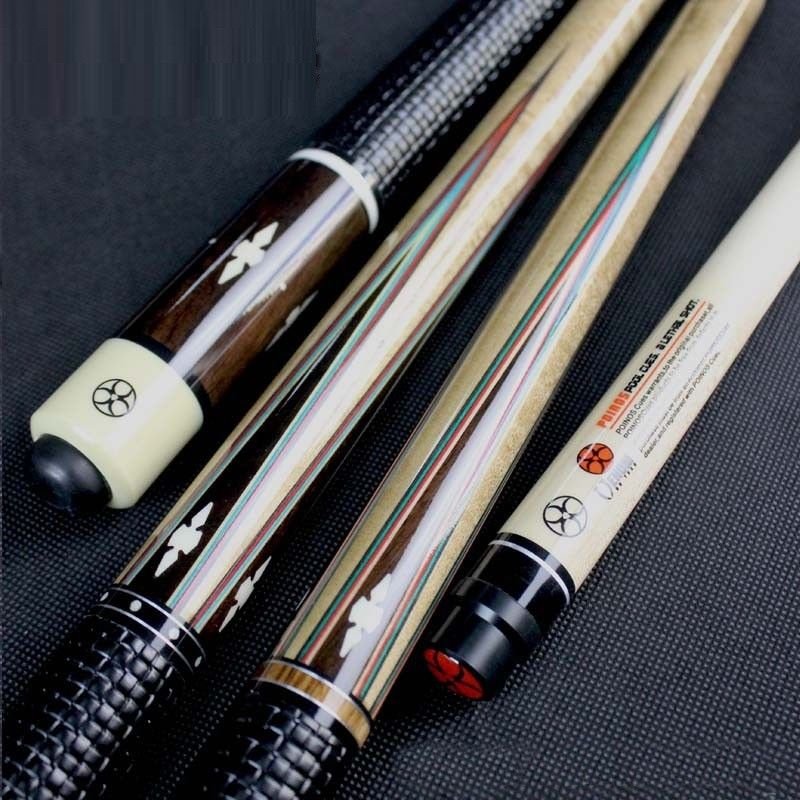 Handmade Dk Billiard Pool Cue Stick 13Mm 11.5Mm Tips Inlaid And Carved Handle