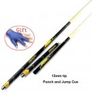 Pool Billiards Cue Sticks 13Mm Punch And Jump Cues Nine-Ball Ball Arm Jump