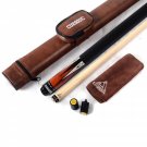 Canadian Maple Wood Billiard Cue 58 inch 19 oz Pool Cue Stick with Stainless
