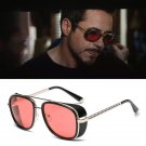 Tony Stark Sunglasses Men Rossi Coating Retro Vintage Designer Sun Glasses