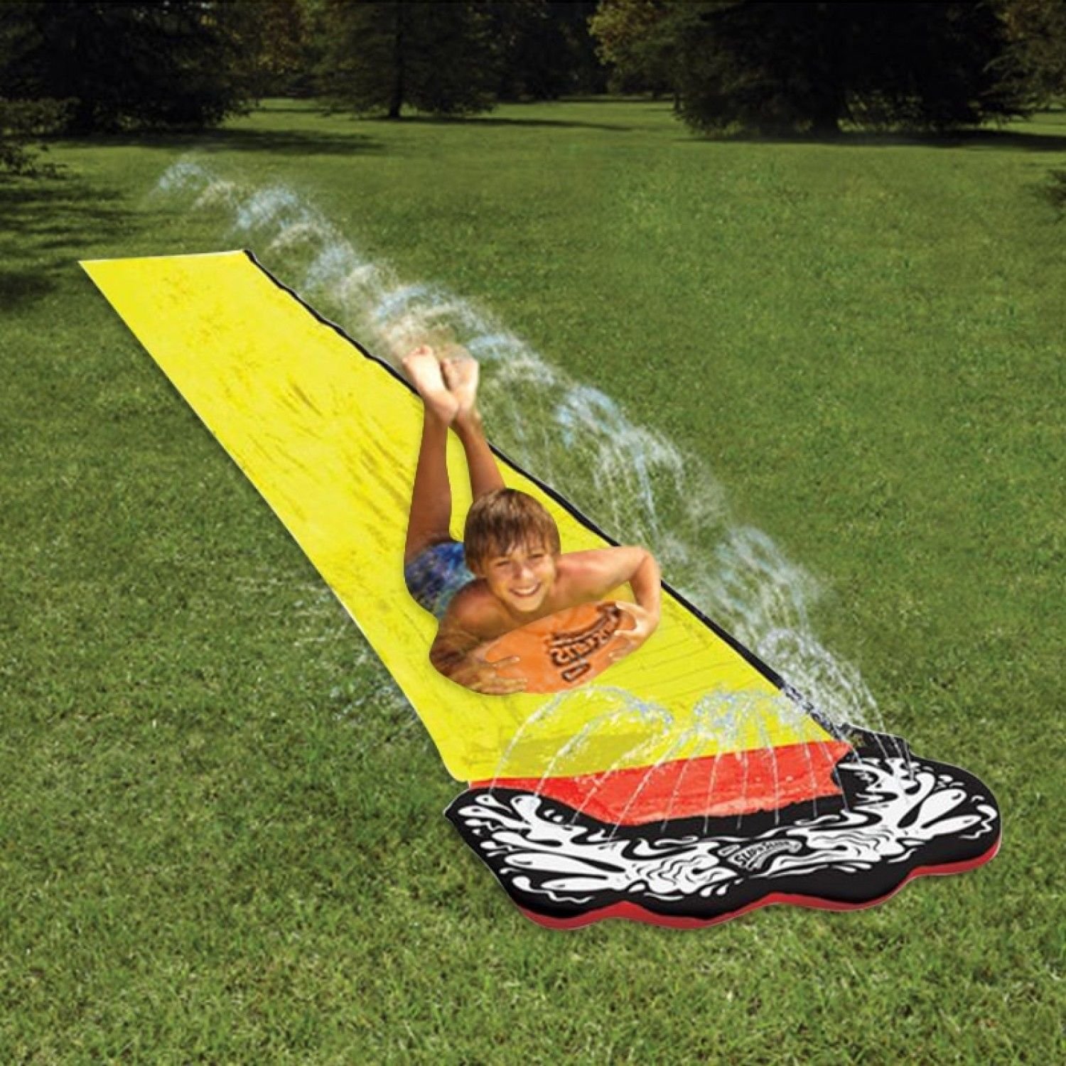 4.8m Giant Surf 'N Water Slide Fun Lawn Water Slides Pools For Kids Summer PVC