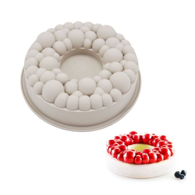 Silicone Cherry BUBBLE CROWN Cake Mold Chocolate Mousse Baking Decorating Tools