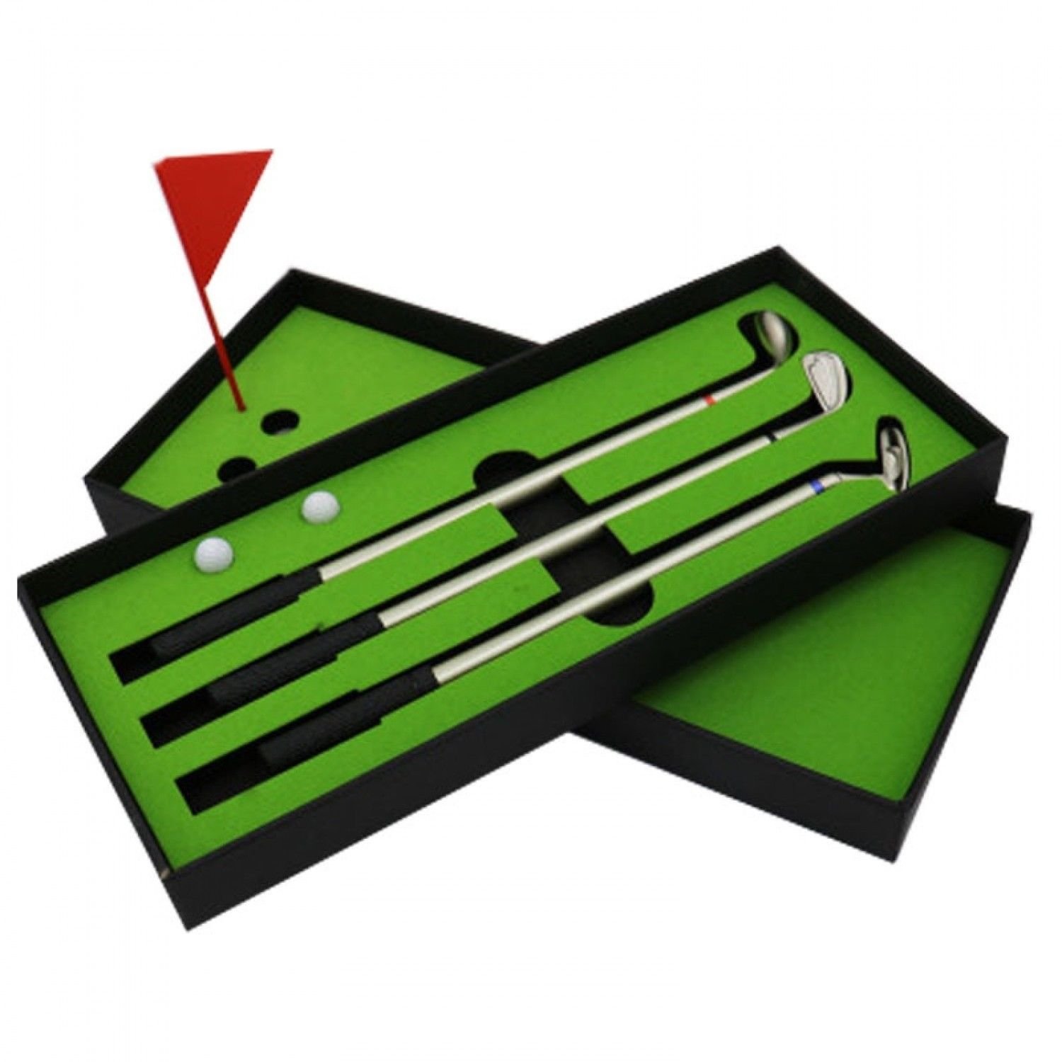 New Mini Golf Club Putter Ball Pen Golfers Gift Box Set Desktop Decor For School