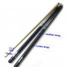 57 Inch Canadian Maple Wood 13Mm Cue Sticks In Linen/Leather Wrap 1/2 Jointed