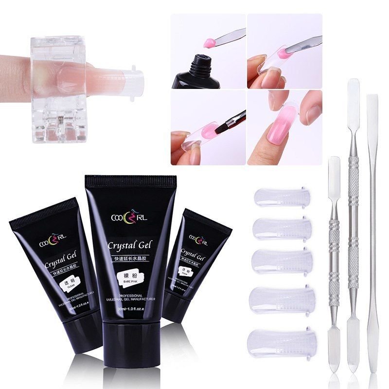 30ml Quick Building Poly Gel Nail Tips Finger Extension Glue Camouflage Nail Art