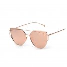 Cat Eye Sunglasses Women Vintage Fashion Metal Frame Mirror Sun Glasses
