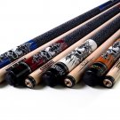 New Coming Rockin Series Maple Pool Cue Stick Set With Blue Carrying Cue Bag