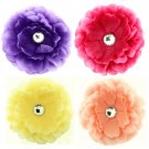 U-PICK 4.5" Peony With Crystal Gem - 6 Pieces