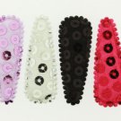 Sequin Clip Covers for 50mm ROUND Snap Clips-10 pieces