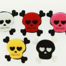 Padded Fleece Skull and Cross Bones - 10 pieces