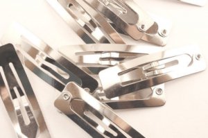 40mm Snap Clip Rectangular for Hair Bows 24 Pieces