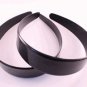 35mm Black Plastic Headbands - 12 Pieces