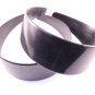 50mm Black Plastic Headbands - 12 Pieces