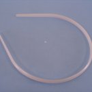 7mm White Plastic Headbands - 12 Pieces