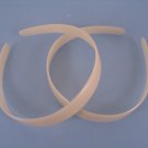 10mm White Plastic Headbands - 12 Pieces