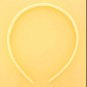 10mm White Plastic Headbands with Teeth - 12 Pieces