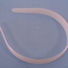 20mm White Plastic Headbands - 12 Pieces