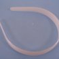 20mm White Plastic Headbands - 12 Pieces