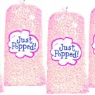Valentines Day Pink / Breast Cancer Awareness Baby Shower Party Popcorn 4- Pack (72 Cups Per Case)