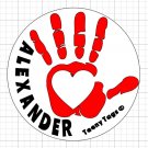 Customizable Heart-in-Hand Safe Zone - RED