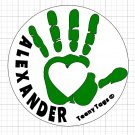 Customizable Heart-in-Hand Safe Zone - GREEN