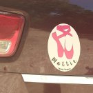 En Pointe Customizable Magnetic Car Decal - PINK