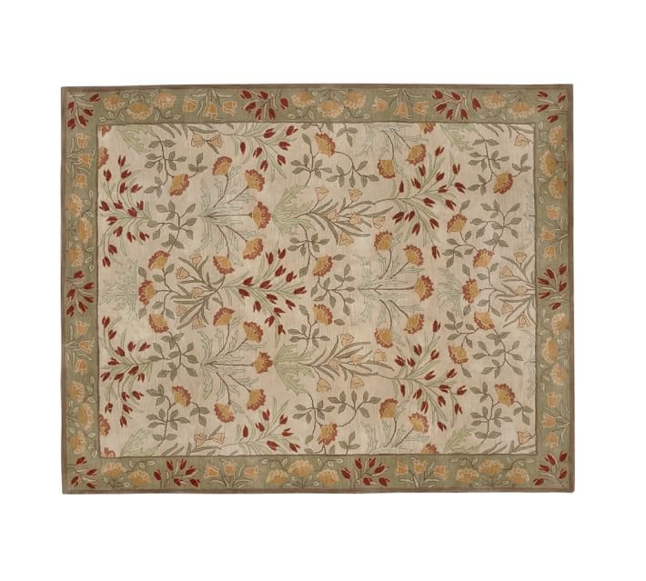 POTTERY BARN Adeline Multi Hand Tufted 5X8 Modern Design Wool Carpet Rug