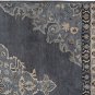POTTERY BARN Bryson Indigo 5X8 Persian Style Handmade Wool Rug & Carpet