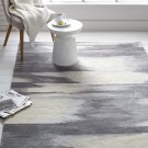 New Brand Faded Ikat 9x12 Contemporary Style Handmade Wool Rug & Carpe