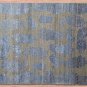 Paisley BluDesign 5'7" x 7'10 Hand Knotted Oriental Contemporary Silk & Wool Rug