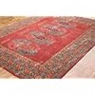 9x12 Arlo Red Vintage Blossom Area Rug in Light Blue and Beige Oriental Traditional Design