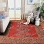 Arlo Red Vintage Blossom Area Rug in Light Blue and Beige Oriental Traditional Design