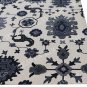 Juno White Area Rug Handcrafted Motif Design Oriental Traditional Design Non Shedding Fine Wool Pile