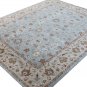 Malika Multi Vintage Blossom Area Rug in Light Blue and Beige  Fine Wool Pile