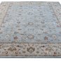 Malika Multi Vintage Blossom Area Rug in Light Blue and Beige  Fine Wool Pile