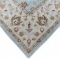 Malika Multi Vintage Blossom Area Rug in Light Blue and Beige  Fine Wool Pile