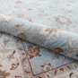 Malika Multi Vintage Blossom Area Rug in Light Blue and Beige  Fine Wool Pile