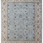 Malika Multi Vintage Blossom Area Rug in Light Blue and Beige  Fine Wool Pile