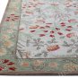Adeline Multi Blue Handmade Rugs Flower Collection Area Rug Fine Wool Pile & in Living Room Bedroom
