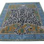Octavia Multi Cheetah Leopard Luxurious Handmade Printed Area Rug Soft Non Shedding Woolen Carpet