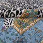 Octavia Multi Cheetah Leopard Luxurious Handmade Printed Area Rug Soft Non Shedding Woolen Carpet