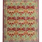 Cecil Multi Red Area Rug Handcrafted Motif Floral Design Fine Wool Pile in Living Room Bedroom